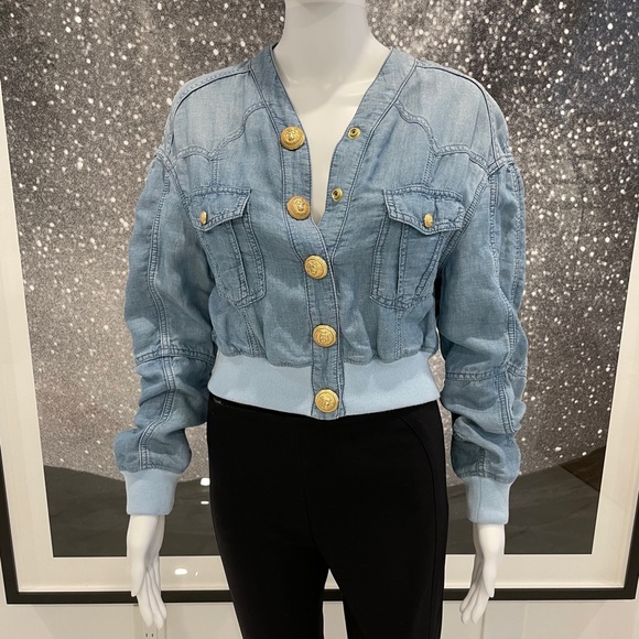 π HP π Balmain Chambray Bomber - Picture 8 of 12